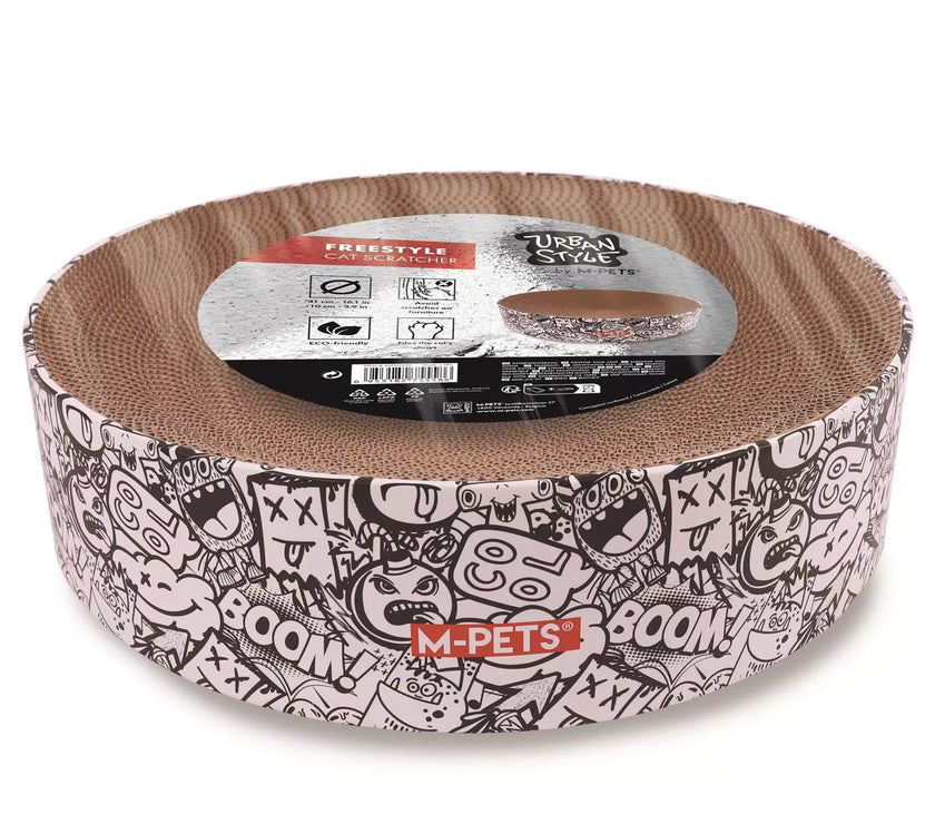 Urban Style FREESTYLE krabkarton Zwart & Wit