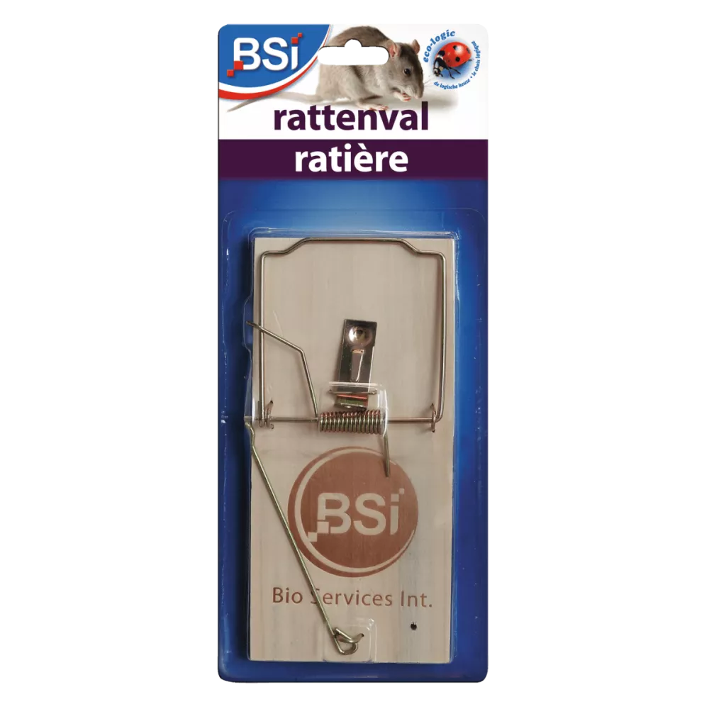 Houten Rattenval 1 stuk