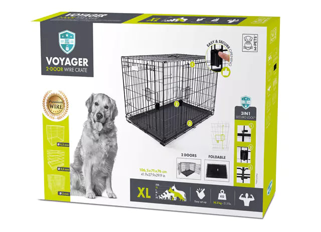 Voyager Draadkooi XL + Securo slot, 106,5x71x76