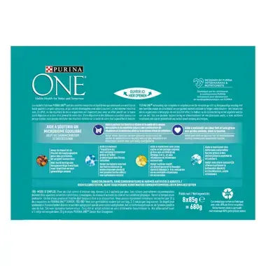 ONE® SENIOR 7+ Fijne Malse Reepjes Rijk aan Rund en Kip 8x85g