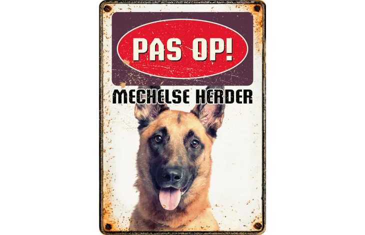 Bord Blik Mechelse Herder (v) NL