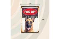 Bord Blik Mechelse Herder (v) NL