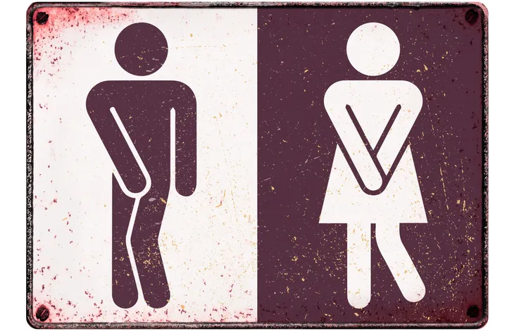 Bord blik Toilet (h)