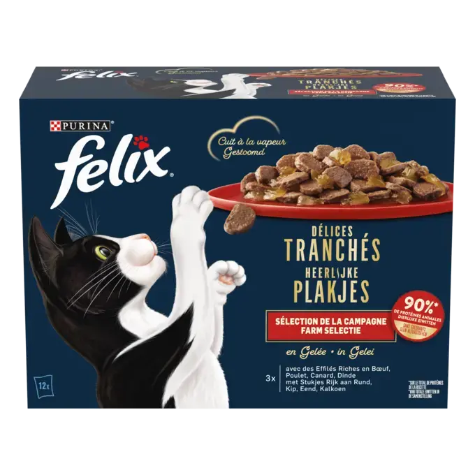 FELIX® HEERLIJKE PLAKJES Farm Selectie 12x80g