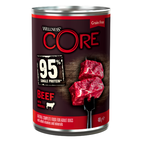 95% meat, Adult Rund met Broccoli  400g