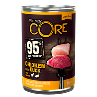 95% meat, Adult Kip met Eend met Wortelen 400g