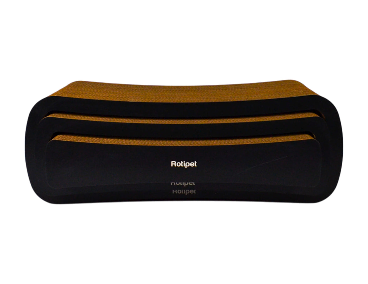Krabkarton Kat Lounge MDF zwart
