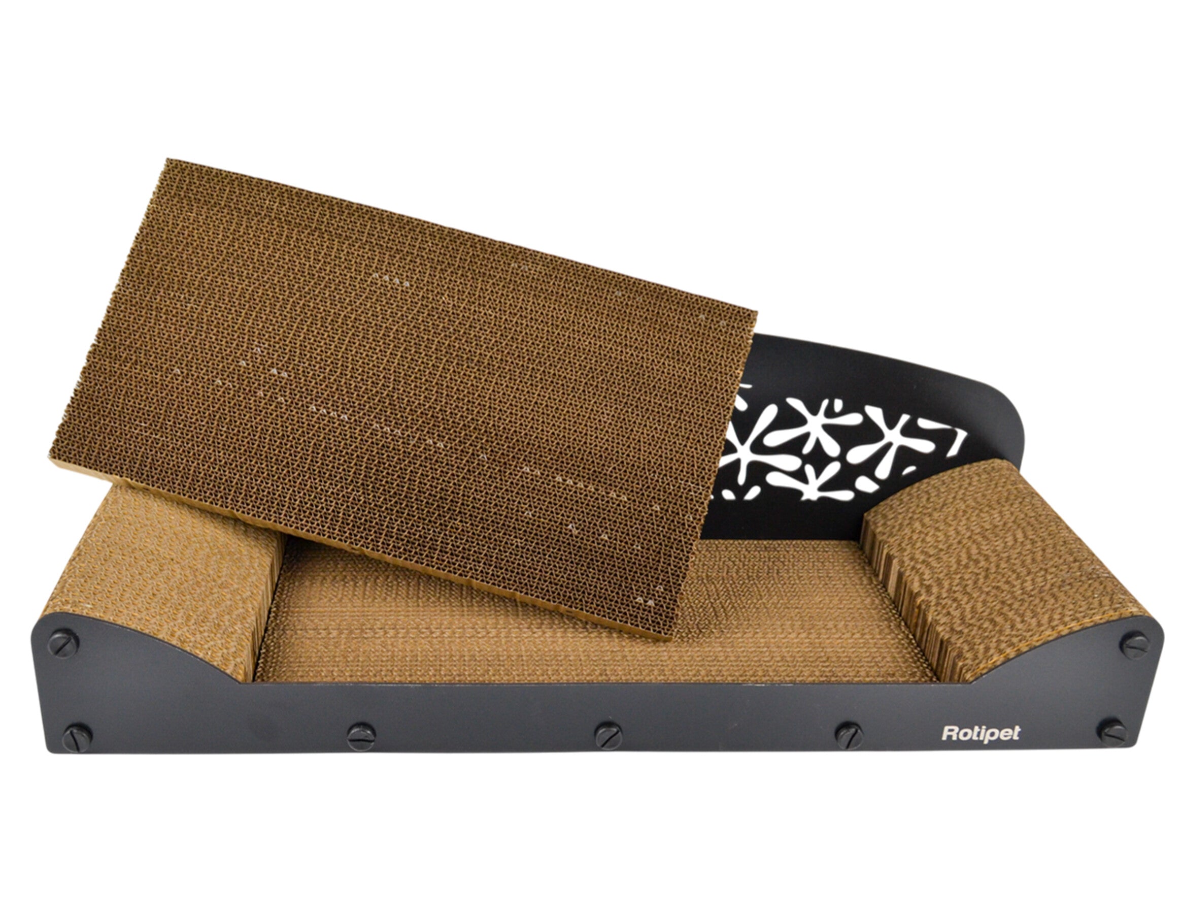 Krabkarton Kat MDF Sloffy zwart 68cm