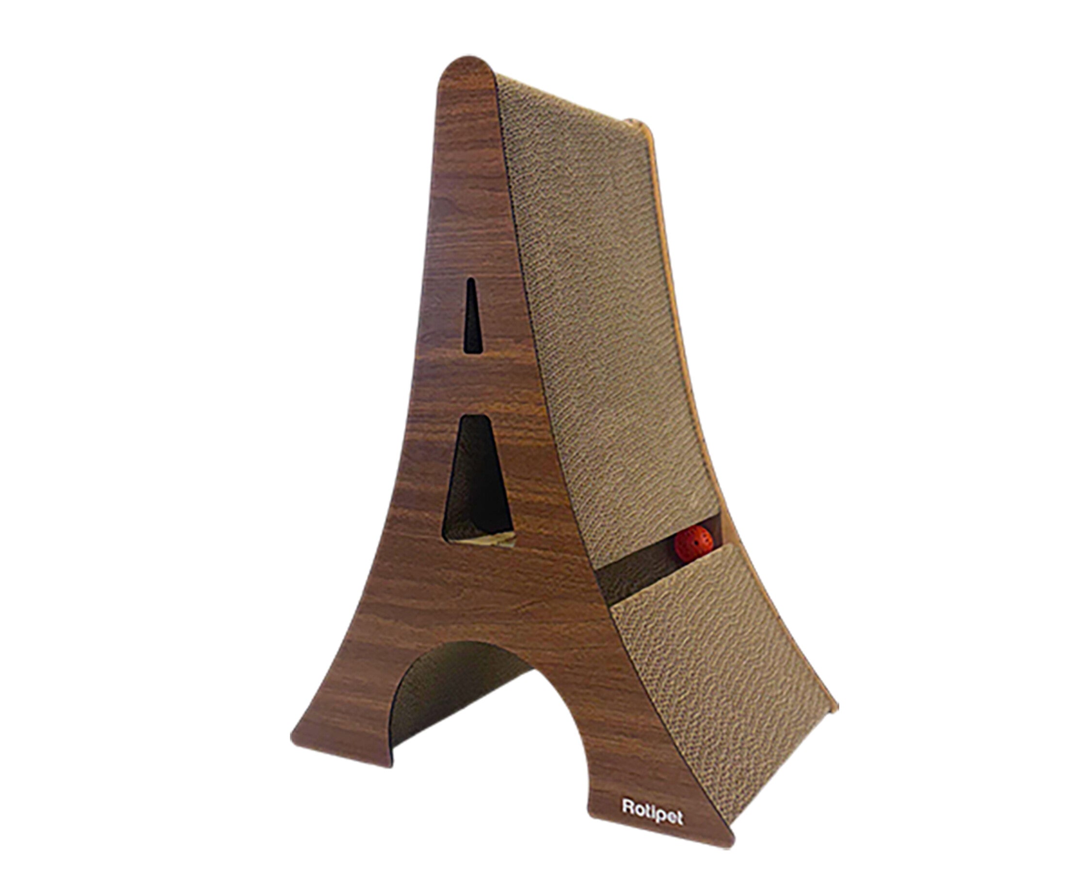 Krabkarton kat MDF Eiffeltoren bruin 60x44x30 cm