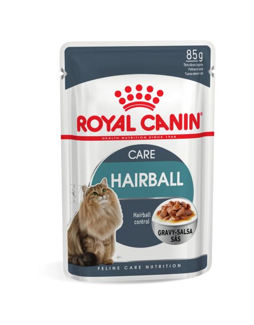 Hairball Care in Gravy (brokjes in saus) 12x85g