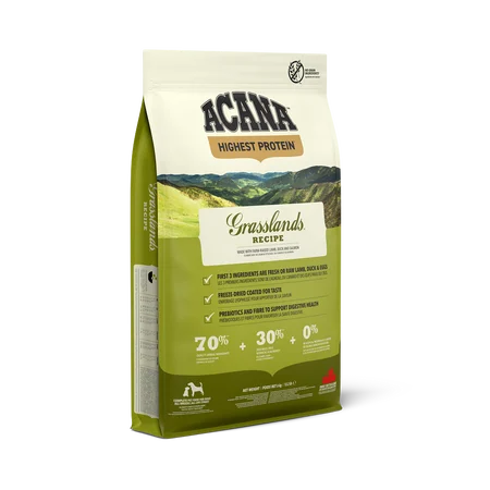 Graanvrij Grasslands Recipe met lam, eend en zalm 2 kg