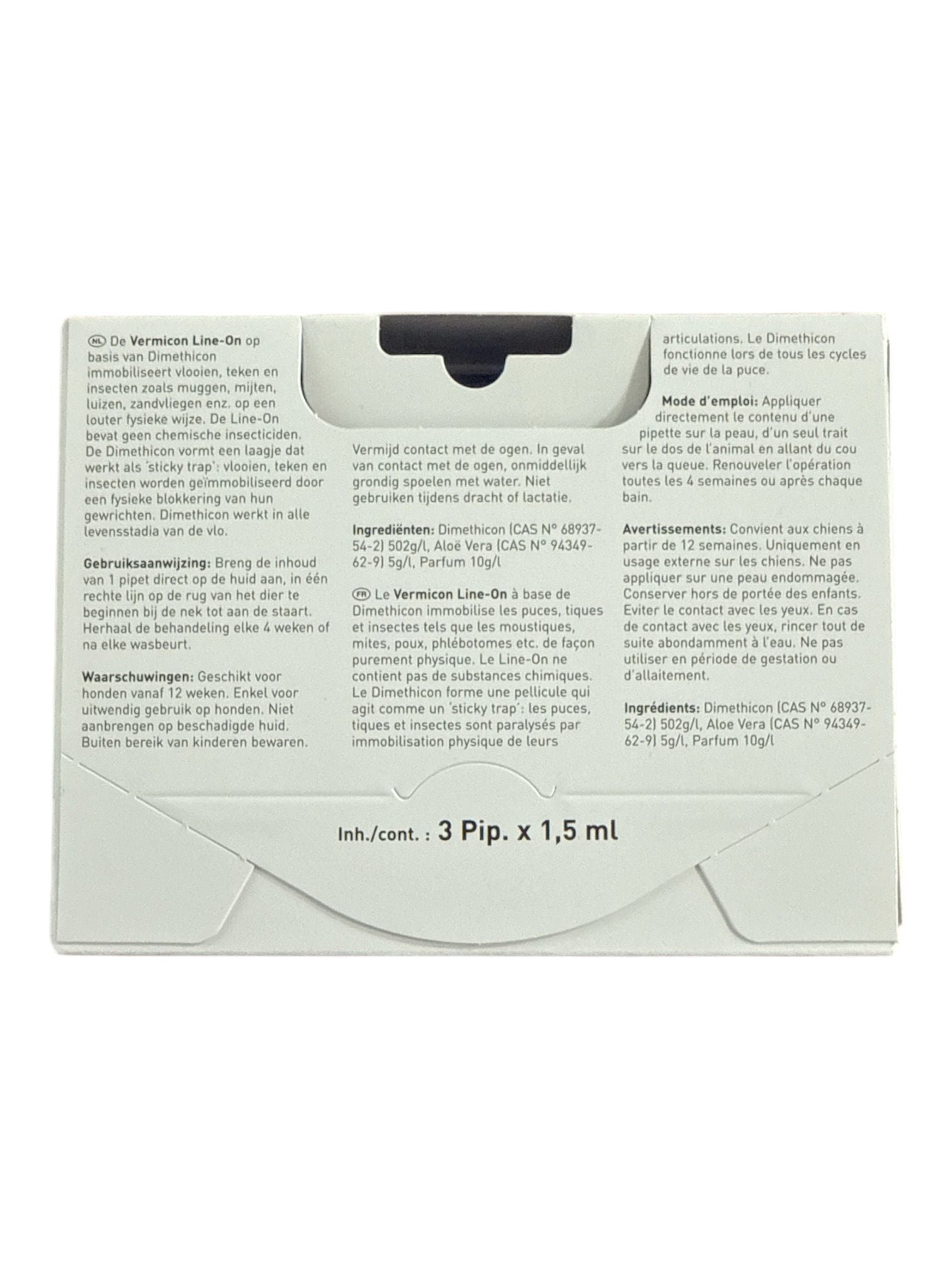 Vermicon Line-On Kleine Hond 3x1,5ml