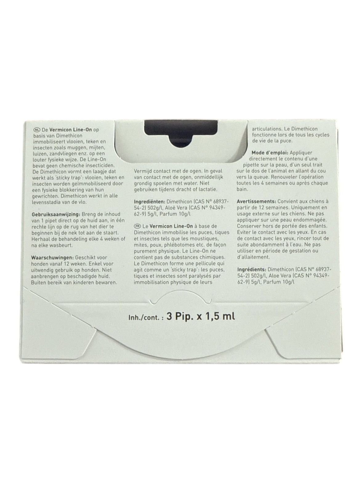 Vermicon Line-On Kleine Hond 3x1,5ml