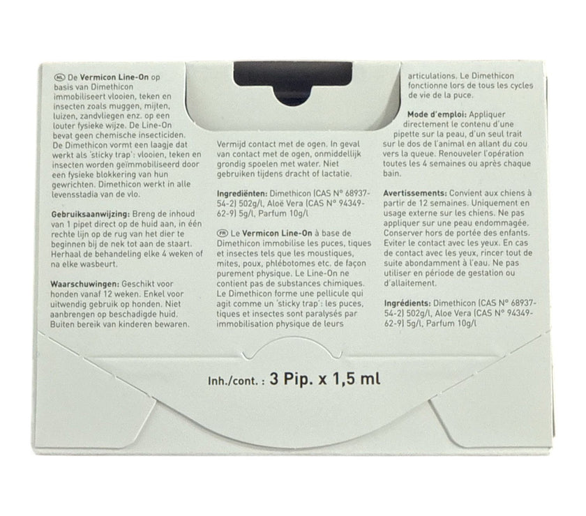 Vermicon Line-On Kleine Hond 3x1,5ml