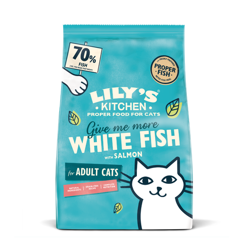 White Fish &amp; Salmon Dry Food 800g