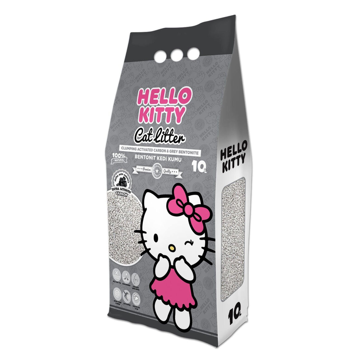 Hello Kitty Fijnkorrelig Bentoniet Active Carbon Kattenbakvulling