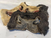 Koeienneus met vacht Natuurlijke hondensnack