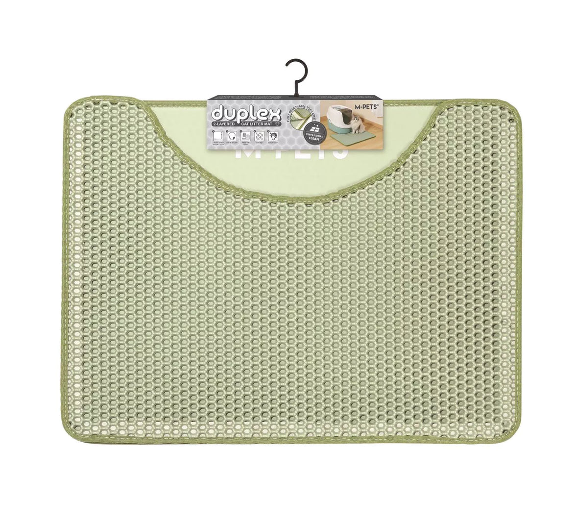 DUPLEX Mat voor Kattenbak - Horizontaal Groen 60x45