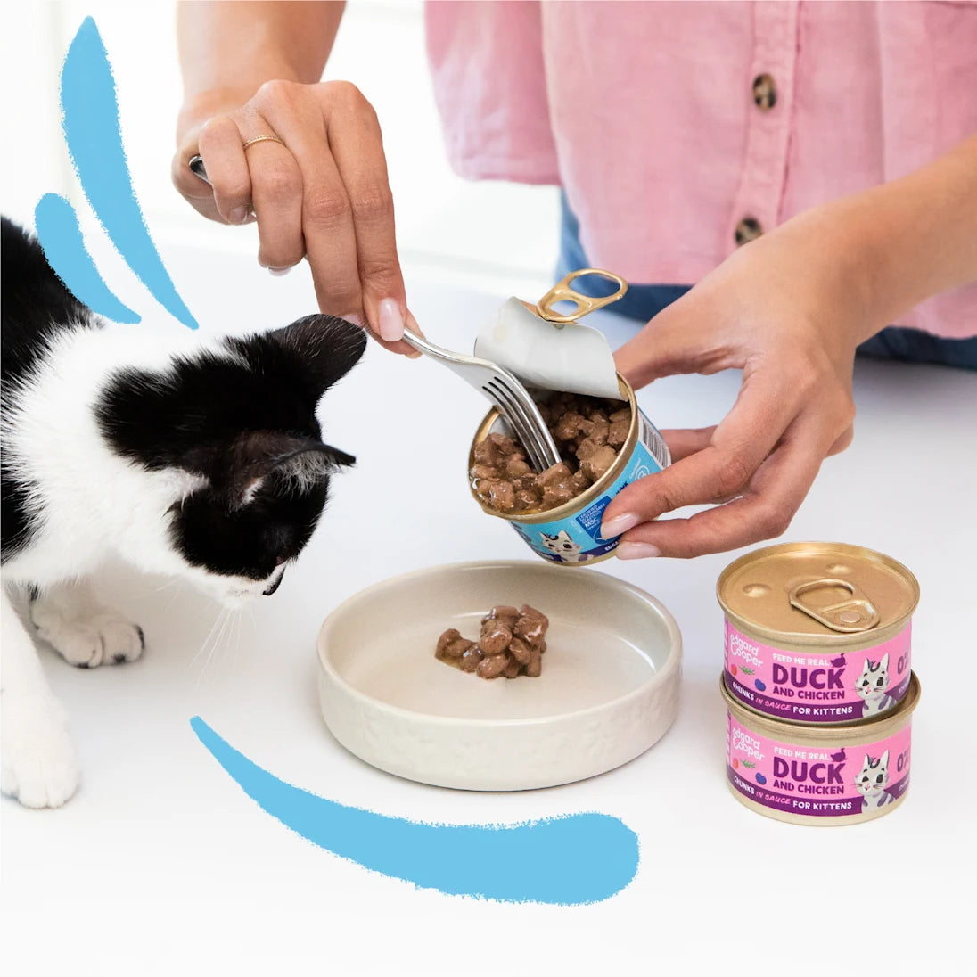 Eend en Kip - Stukjes in Saus Kitten 85g