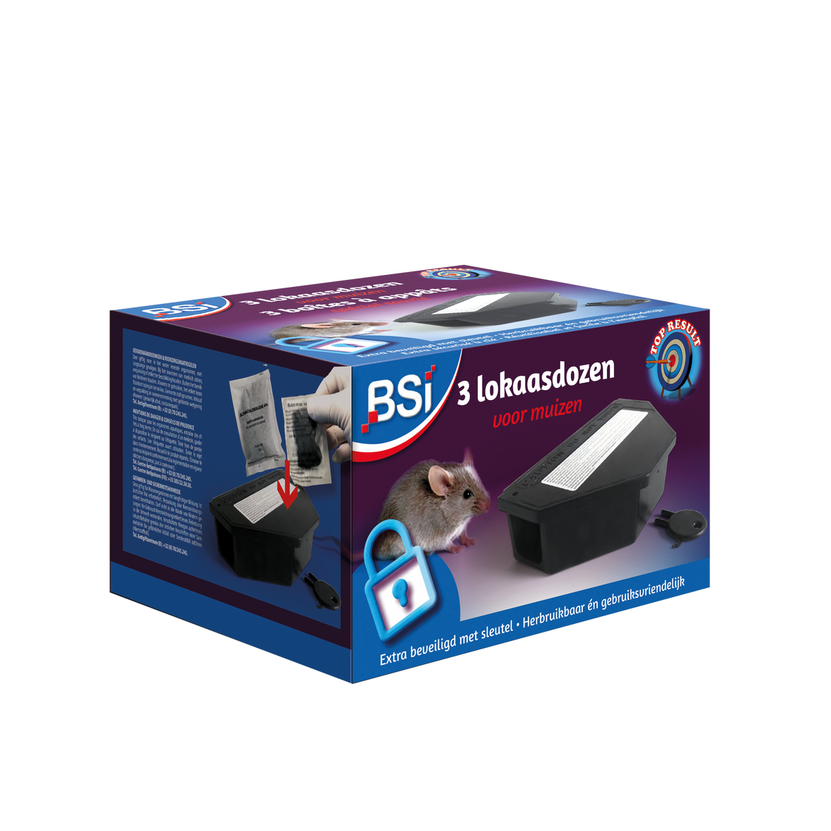 Lokaasdoos Muis 3 st.