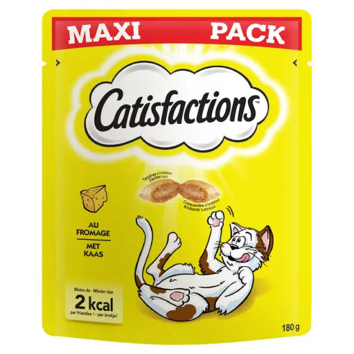 Catisfactions Kattensnack met Kaas Maxipack 180g
