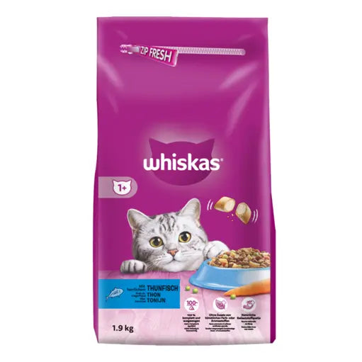 Whiskas 1+  Adult Droogvoer Tonijn