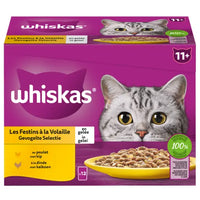 Whiskas 11+ Gevogelte selectie in gele 12x85 g