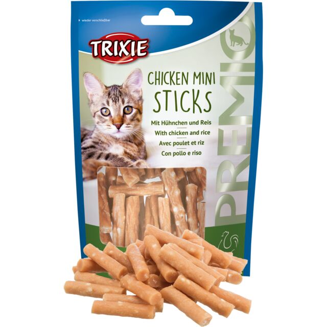 Mini Sticks met kip & rijst 50g