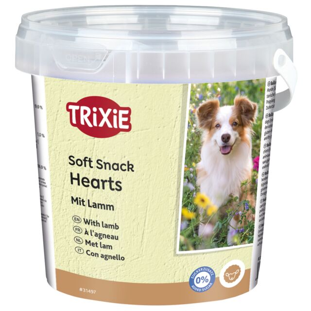 Soft Snack Hearts met lam 500g