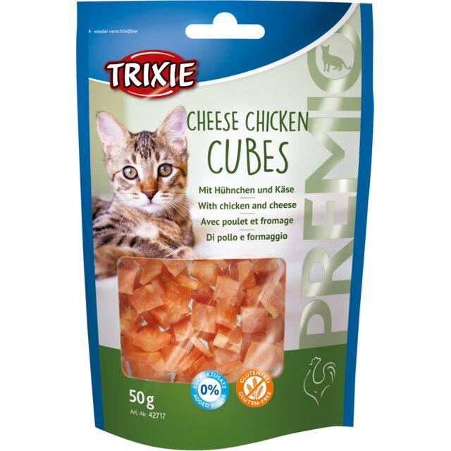 Premio Cubes met kip & kaas 50g