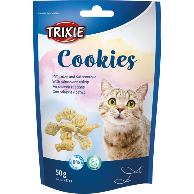 Cookies met zalm & kattenkruid 50g