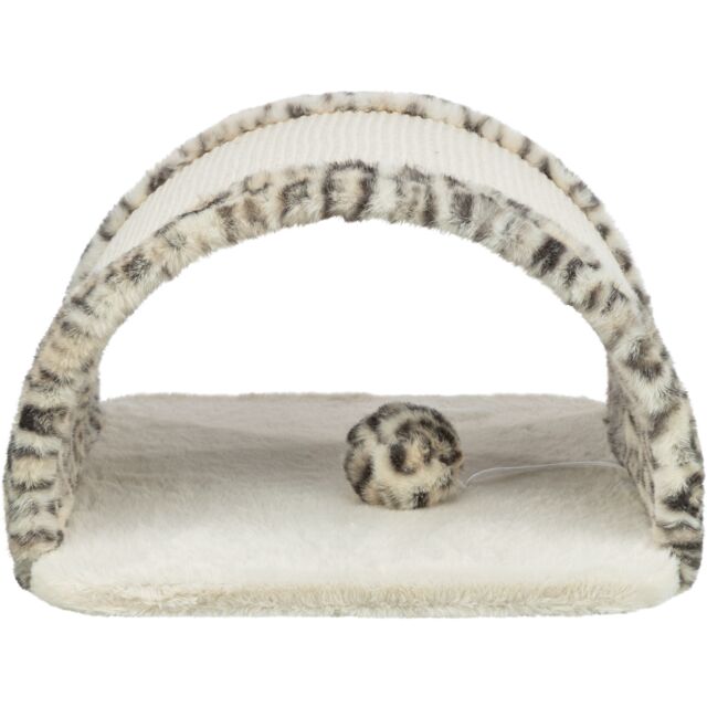 Krabbrug Leo panterprint Creme 25cm