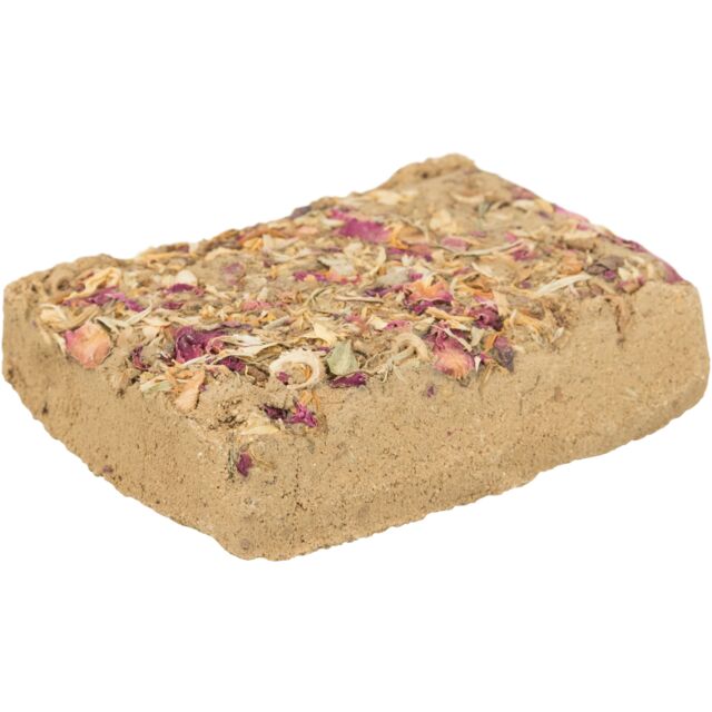 Natuurlijke Kleisteen met Bloemen voor Knaagdieren 100 g