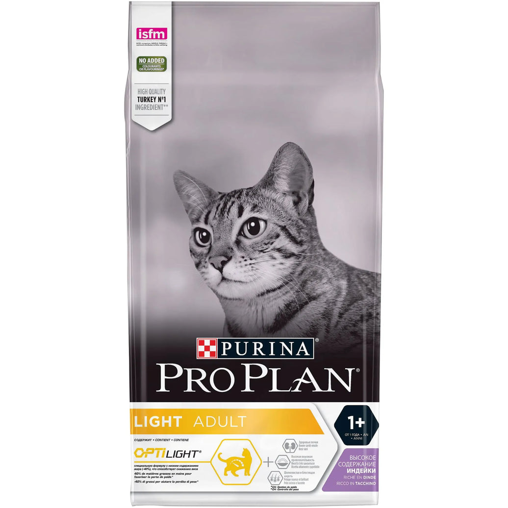 PRO PLAN® LIGHT Adult Cat Rijk aan Kalkoen 1.5kg