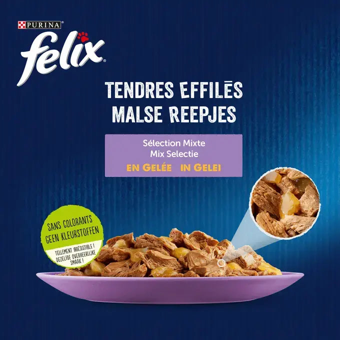 FELIX® MALSE REEPJES Mix Selectie in Gelei 12x85g