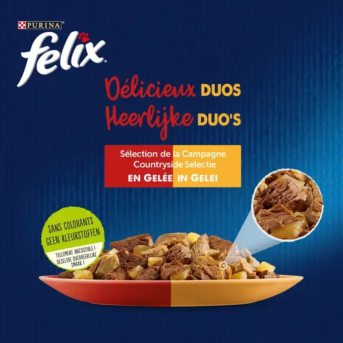 FELIX HEERLIJKE DUO'S Countryside Selectie in Gelei 12x85g