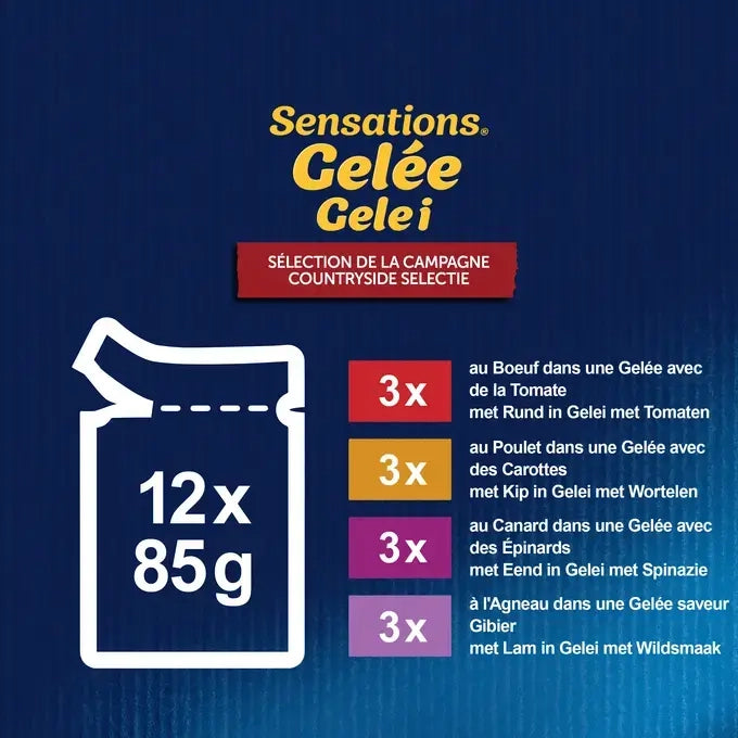 FELIX® SENSATIONS Countryside Selectie in Gelei 12x85g
