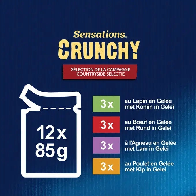 FELIX® SENSATIONS Crunchy Countryside Selectie 12x85g