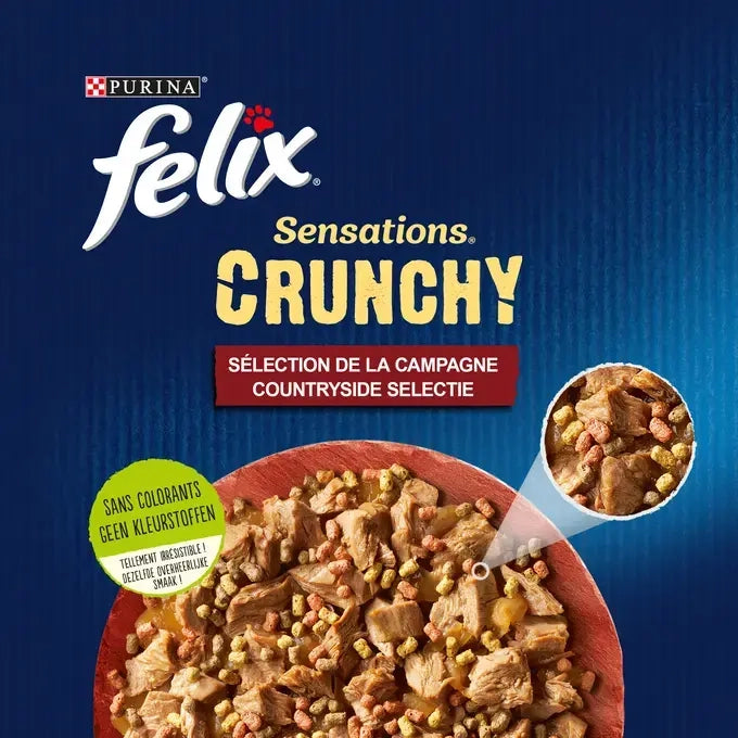 FELIX® SENSATIONS Crunchy Countryside Selectie 12x85g