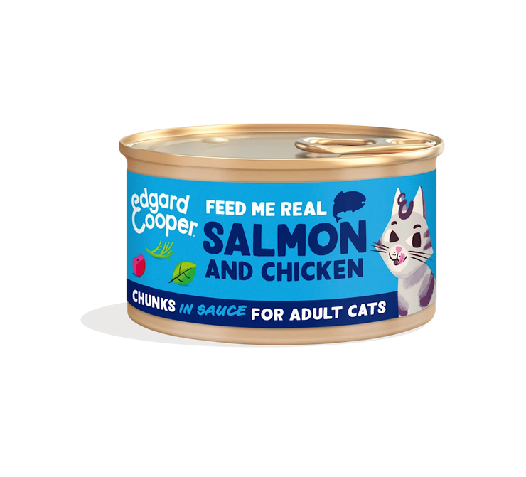 Zalm en Kip - Stukjes in Saus 85g
