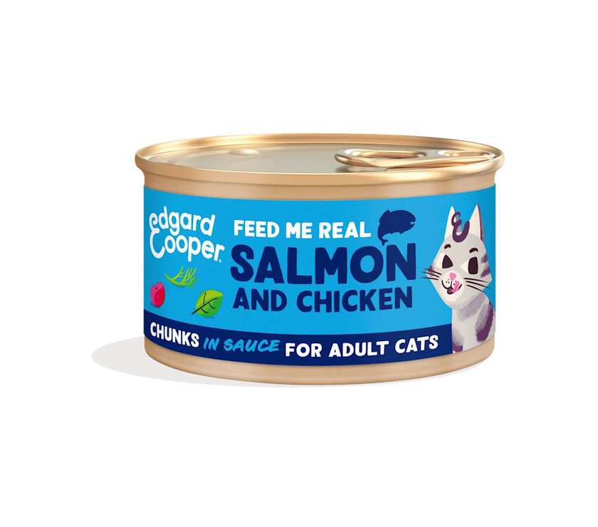 Zalm en Kip - Stukjes in Saus 85g