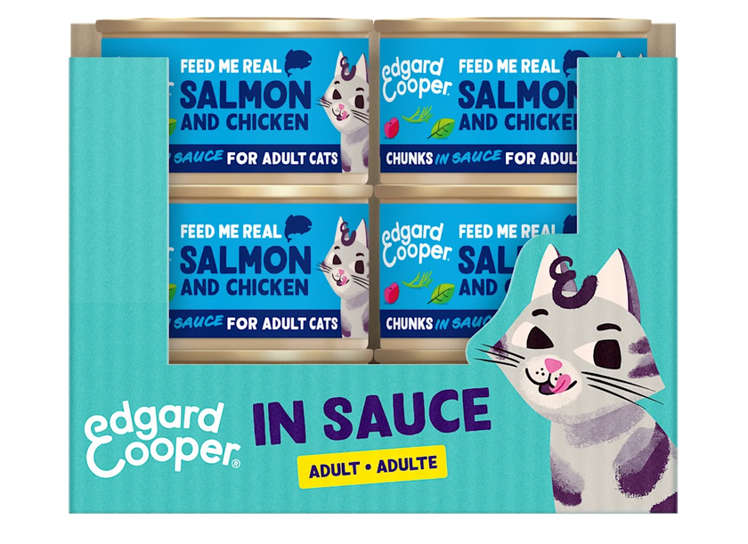Zalm en Kip - Stukjes in Saus 85g