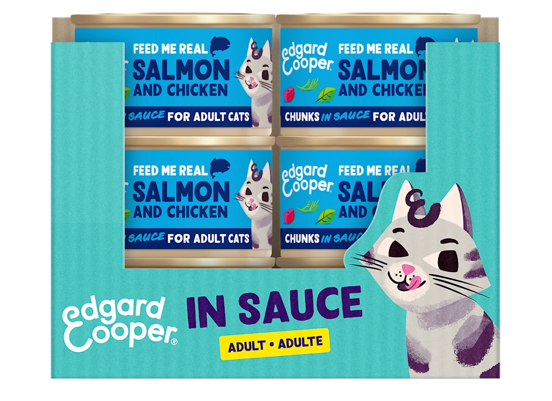 Zalm en Kip - Stukjes in Saus 85g