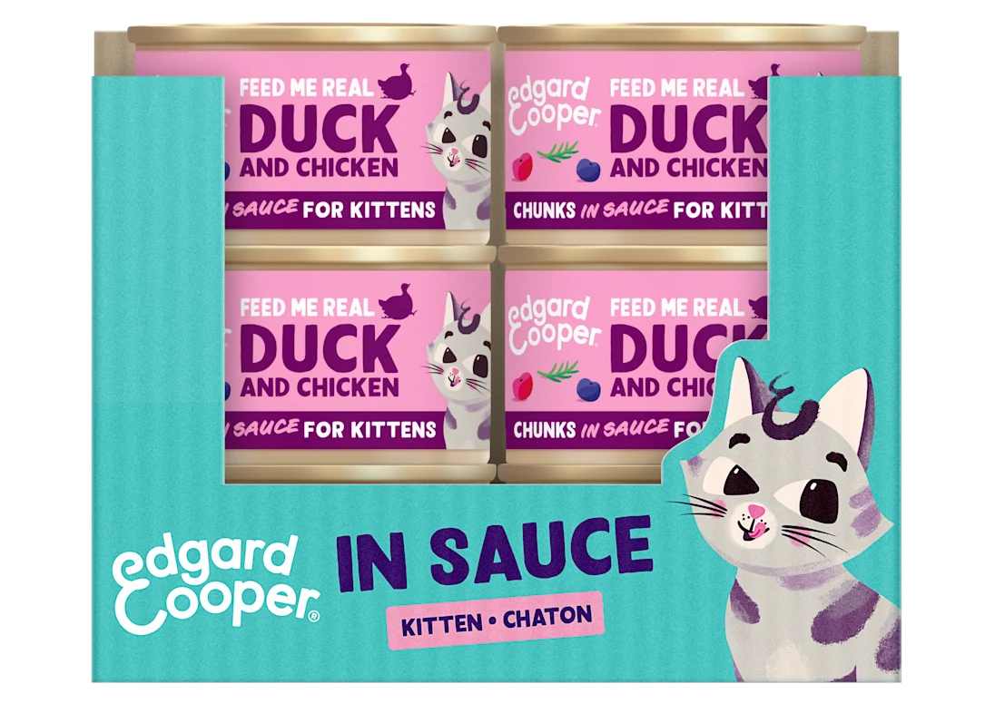 Eend en Kip - Stukjes in Saus Kitten 85g
