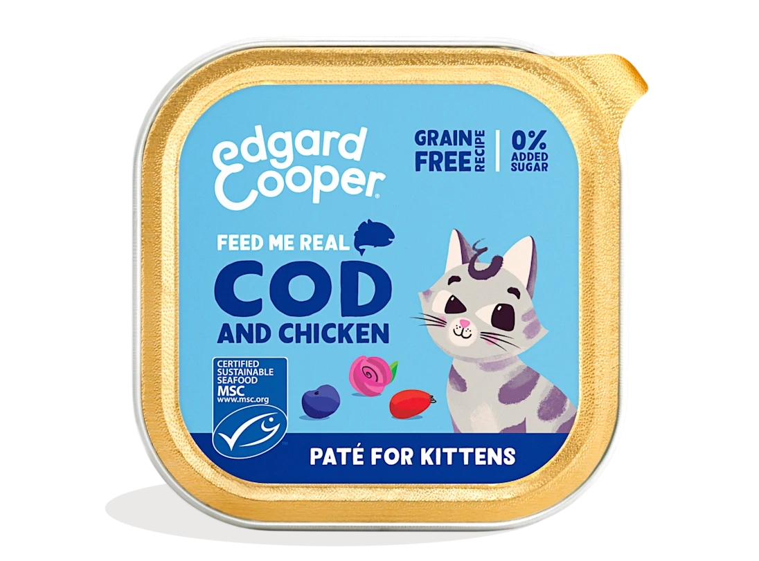 Kabeljauw en Kip - Paté Kitten 85g