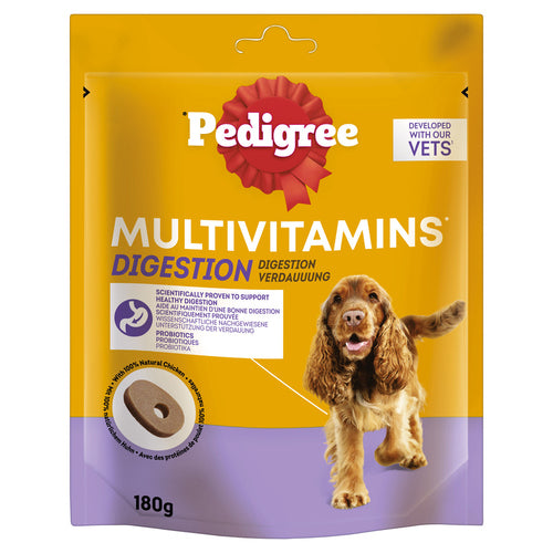 Multivitamines Digestion 30 Produits à Mâcher Mous pour Chien 180g 