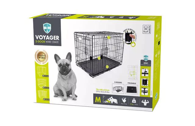 M-PETS voyager draadkooi M + securo slot / 76x48x53