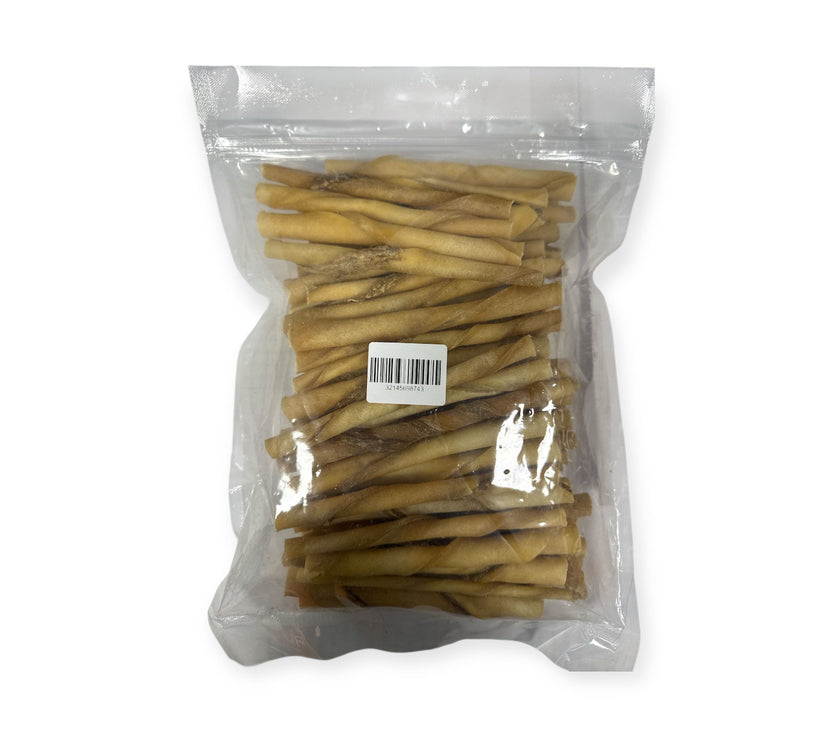 Runderhuid gedraaid 15 cm kauwrollen hondensnack