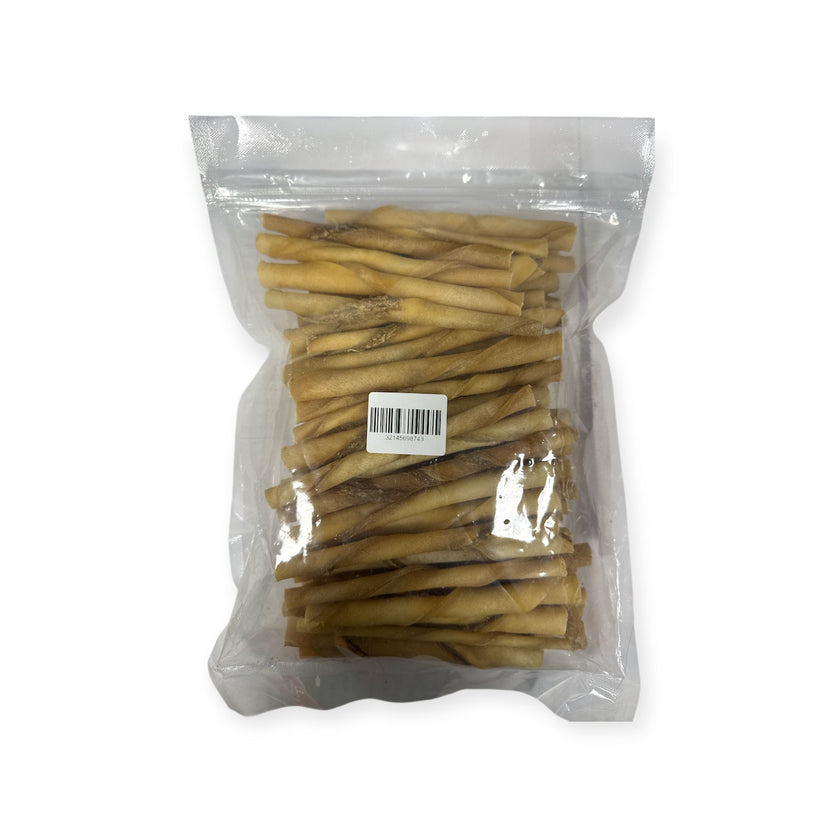 Runderhuid gedraaid 15 cm kauwrollen hondensnack