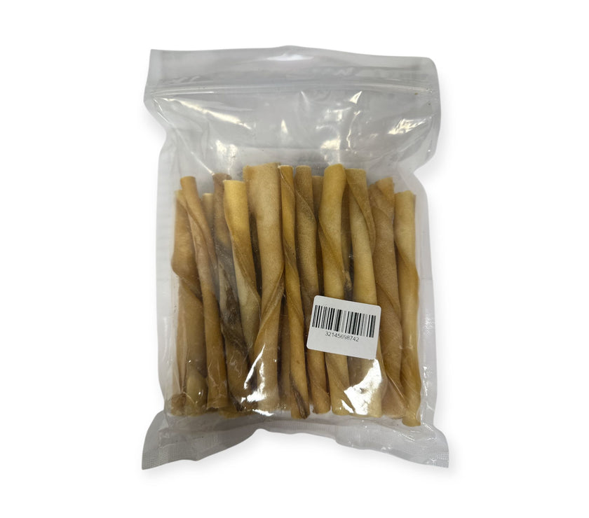 Runderhuid gedraaid 15 cm kauwrollen hondensnack